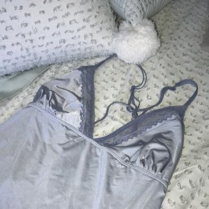 arie silk& lace bodysuit